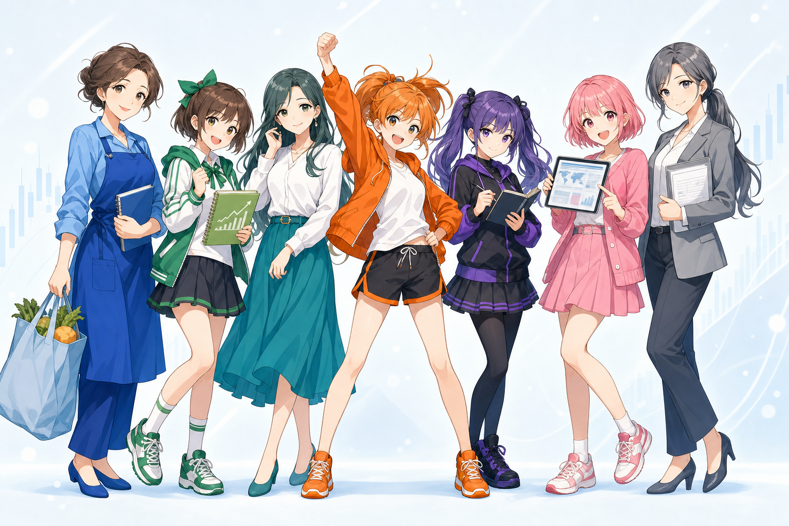 カブナナAI — 7人の投資視点キャラクター